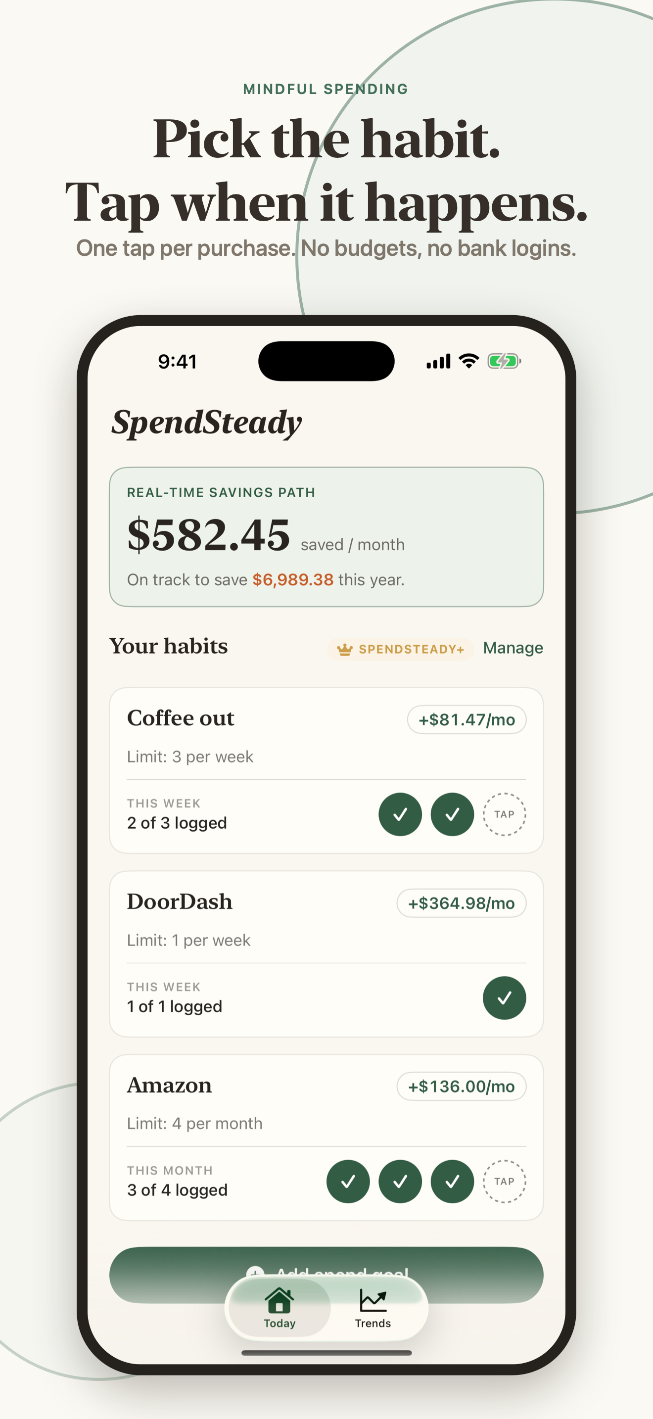 Track your spending habits